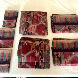 Rad set of two (2) twin sheet sets from 1981. Collier Campbell Design for Martex